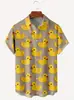 Comercio exterior transfronterizo Amazon camisa de manga corta con estampado digital 3D para hombre talla grande estampado animal camisa hawaiana