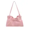 Bolsa tote de design de nicho transfronteiriça 2026 para mulheres, bolsa transversal com cordão, bolsa de ombro fashion e versátil