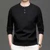 Suéter de Punto para Hombre Primavera y Otoño 2026, Nuevo Estilo Coreano, Color Sólido, Cuello Redondo, Jersey Casual de Moda para Hombre, Venta al por Mayor