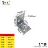 Suporte Angular em L de Ferro Galvanizado, Fixadores para Conexão de Móveis, Suporte de Ângulo Reto de Aço Inoxidável, Cantoneira de Ferro para Reforço de Mesas e Cadeiras Atacado