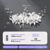 Peine de Flores Tridimensionales Hecho a Mano Estilo Bosque para Bodas y Eventos Nocturnos, Accesorio para el Cabello Sencillo y Elegante con Decoración de Peine de Vid de Perlas Plateadas