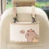 Cubo de Basura para Coche Lluvia Azul Caja de Almacenamiento Adorable de Dibujos Animados para Respaldo de Asiento de Coche Bolsa de Almacenamiento Decorativa Multifuncional Práctica para Coche