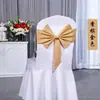 Funda Elástica Floral para Silla sin Atar con Lazo, Universal Engrosada para Hotel Banquete Boda