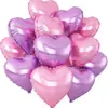 Globos de Papel de Aluminio en Forma de Corazón 12 Piezas Transfronterizos Globos para el Día de San Valentín Flotando en el Aire Globos de Helio Artículos de Decoración para Cumpleaños