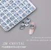 K9 Nuevo Super Flash Fondo Puntiagudo Primavera y Verano Piedra Preciosa 8mm Cuadrado Gordo Manicura Diamante Colorido Diamante de Forma Especial Joyería para Manicura Cuadrada 27