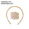 Diadema plegable de perlas para mujer, diseñada para evitar que se resbale en la coronilla, perfecta para lavarse la cara, portátil y fácil de guardar, un accesorio versátil para el cabello para sujetar los mechones sueltos