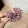 Grampo de Cabelo Fashion de Leopardo Fino para o Verão com uma Vibe Suave, Grampo de Cabelo de Organza, Acessório de Cabelo Versátil e Elegante para Rabo de Cavalo para Mulheres