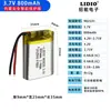 Bateria Lidio Shao Neng 902535 Célula de Bateria Polímero Íon de Lítio Recarregável Segura 3,7V 800mAh
