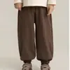 Calça Jogger Cropped Lisa da Moda para Meninos, Caimento Solto, para Primavera e Outono, Estilosa e Fofa, Versátil