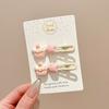 Pasador Dulce de Princesa Estilo Ins con Flequillo Lateral, Pinza para el Cabello Delicada y Versátil, Accesorio para el Cabello de Color Dopamina