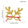 Gafas Decorativas Navideñas Monturas Accesorios para Fiestas Infantiles Gafas con Cuernos de Reno de Papá Noel Decoración Navideña Regalos