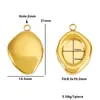 Colgante de acero inoxidable resistente al color, estilo retro francés, con forma de corazón geométrico irregular, se puede montar en base para joyería y accesorios