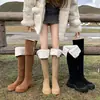 Botas Altas para Mujer, Botas de Nieve Forradas de Borrego para Otoño e Invierno, Modelo Nuevo 2026, Suela Gruesa, Botas Largas de Uso Dual para Personas Menudas