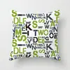 Almohada de Dibujos Animados Creativos Letras Inglesas Piel de Durazno Cojín para Sofá Funda de Almohada de Cabecera Personalizable