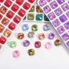 2023 Llama Grasa Cuadrada Taladro para Uñas de Proteína Color Mágico Punta Inferior Taladro Pasador Broche Accesorios para Uñas Taladro Transparente