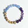 Venta Caliente Transfronteriza Pulsera de Cristal Natural de 12 Constelaciones Colgante de Piedra de Doce Estrellas Citrino Ágata Roja para Hombres y Mujeres