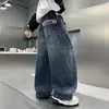 Roupas de Outono para Meninos Calças Estilo Primavera e Outono 2026 Novos Jeans Menino Calças Longas Casuais Crianças Grandes Perna Larga Outono Tendência