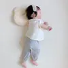 Calça Casual de Bebê Verão Calças de Modal para Meninos e Meninas Finas 0-2 Anos Calça PP Grande para Bebê Calças de Ar Condicionado de Verão