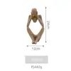 Figura de Yoga em Pedra Arenito Nórdica Ornaments Decorativos para Sala de Estar, Sala de Jantar, Móvel de TV e Decoração de Clube de Saúde