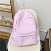 Versão Coreana Ins Mochila Fresca de Bolinhas Grande Capacidade Simples Versátil Bolsa Escolar para Estudante Moda Feminina Mochila Casual