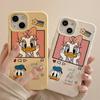 Funda de Teléfono Móvil de Dibujos Animados Donald para Apple 16 15 Explosiones iPhone14Plus Creativa 13 Moda 12 Trigo