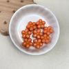 Acrílico Color Sólido Flor de Cinco Pétalos Agujero Grande Diy/Accesorios para el Cabello Cadena de Teléfono Móvil Joyería Decorativa Material Cuentas Sueltas Venta al por Mayor