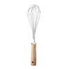 Gadgets de Cocina de Acero Inoxidable Mango de Madera Batidor de Huevos Utensilios de Cocina Pequeños Varios Herramientas para Hornear Batidor de Huevos para Pizza y Queso