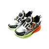 Talla 28-32 Otoño Nuevo Zapatos Deportivos de Correr para Niños de Cuero, Tenis de Suela Ligera con Dibujos Animados para Niños Pequeños 6501