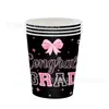 Decoração para Festa de Formatura 2026 Rosa Cruzamento de Fronteiras Suprimentos Laço Toalha de Mesa Faixa Montagem de Ambiente Conjunto de Louça