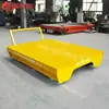 Carro de Ferrocarril sin Motor de Empuje Manual Área de Fábrica Transporte Semanal Pista de Transferencia Carro Plano Riel de Piso Rueda de Acero Fundido Tractor Pasivo