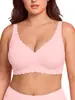 Lencería de Amazon Europa y América transfronteriza más vendida para busto grande, diseño moderno ondulado, talla grande, push-up y sujetador anti-caída para mujer