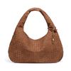 Bolsa feminina de ombro feita à mão europeia e americana, bolsa de camurça fosca, grande capacidade, bolsa de mão da moda, bolsa de axila