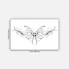 Tatuaje Temporal Popular Transfronterizo de Jugo de Hierbas Personalizado Minimalista Estilo Ins Mariposa Espina Sucubo Cintura y Abdomen Etiqueta
