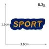 Insignia de Abeja Corona Hilo Dorado y Plateado Tamaño Pequeño Parche Adhesivo Bordado por Computadora Tela Bordada Letra Deportiva Parche Adhesivo