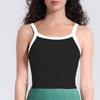 Novo Sutiã Esportivo de Peça Única Alta Elasticidade Color Blocking Anti-Queda Roupa Fitness Top Regata de Yoga para Mulheres