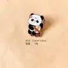 Insignia de Metal con Pin de Instrumento Musical Clásico de Dibujos Animados Panda Broche de Panda Accesorios para Mochila Escolar Regalo