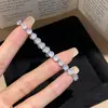 Bestseller de Xiaohongshu Pulsera Redonda de Circonita Verde Diseño de Nicho Pulsera Sencilla Lujo Ligero Sensación de Alta Gama Joyería de Mano para Mujeres