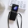 Adequado para Samsung Zflip 30% de desconto Bolsa com Zíper Padrão Diamante Zflip6 Porta-Cartão Transversal Porta-Moedas Capa Protetora