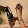 Sandálias de Salto Alto Apontadas com Laço Moda Estilo Europeu 2026 Novos Sapatos Baixos Franceses Sexy de Bico Fechado para Mulheres Uso Externo