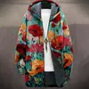 2025 Estación Independiente Transfronteriza Estampado de Leopardo Hawaiano Casual 3D Personalizado de Manga Corta Abrigo Largo de Algodón Estilo Holgado para Hombre