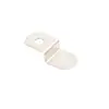 Soporte de esquina trapezoidal de un agujero para marcos de cuadros, placa de presión en forma de Z para paneles traseros de muebles, placa metálica de fijación de marco interna y externa para colgar