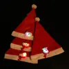 Natal Chapéu de Natal Tecido Não Tecido de Alta Qualidade Chapéu de Natal Infantil Adulto Chapéu de Papai Noel Chapéu Criativo Luminoso