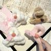 Otoño e invierno Nuevo clip de felpa de oso de dibujos animados lindo peinado dulce de niña clip de tiburón libro rojo pequeño accesorios para el cabello populares