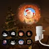 Lâmpada de projeção USB para presente de Natal e Halloween, novo produto transfronteiriço, luz noturna de projeção de céu estrelado ambiente para sala de estar e quarto