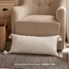 Almofada decorativa de franja floral bordada estilo vintage francês amostra de sala móveis macios almofada decoração de B&B estilo country americano almofada lombar