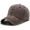 Gorra de Béisbol Lavable Cuatro Rayas Transfronteriza, Personalizable con Bordado de Logo, Gorra Versátil de Mezclilla Suave con Efecto Desgastado Vintage
