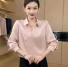 Camisa de manga larga con nuevo diseño 2026 para mujer, versátil y elegante para otoño, adelgazante y elegante, camisa básica de moda