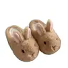 Lindas Zapatillas de Algodón de Conejo para Mujer, Uso en Casa en Invierno, Estudiantes de Interior, Suela Suave, Felpa, Calientes, Venta al por Mayor