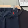Calças de Cavaleiro Bordadas Novas Transfronteiriças Estilo Celebridade da Internet Calças da Moda Versáteis Slim de Perna Reta Casuais Longas