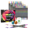 Marcadores Acrílicos Doble Punta, Doble Color, Apilables y Opacos Más Vendidos de Amazon, Set de Papelería para Pintura y Arte Infantil